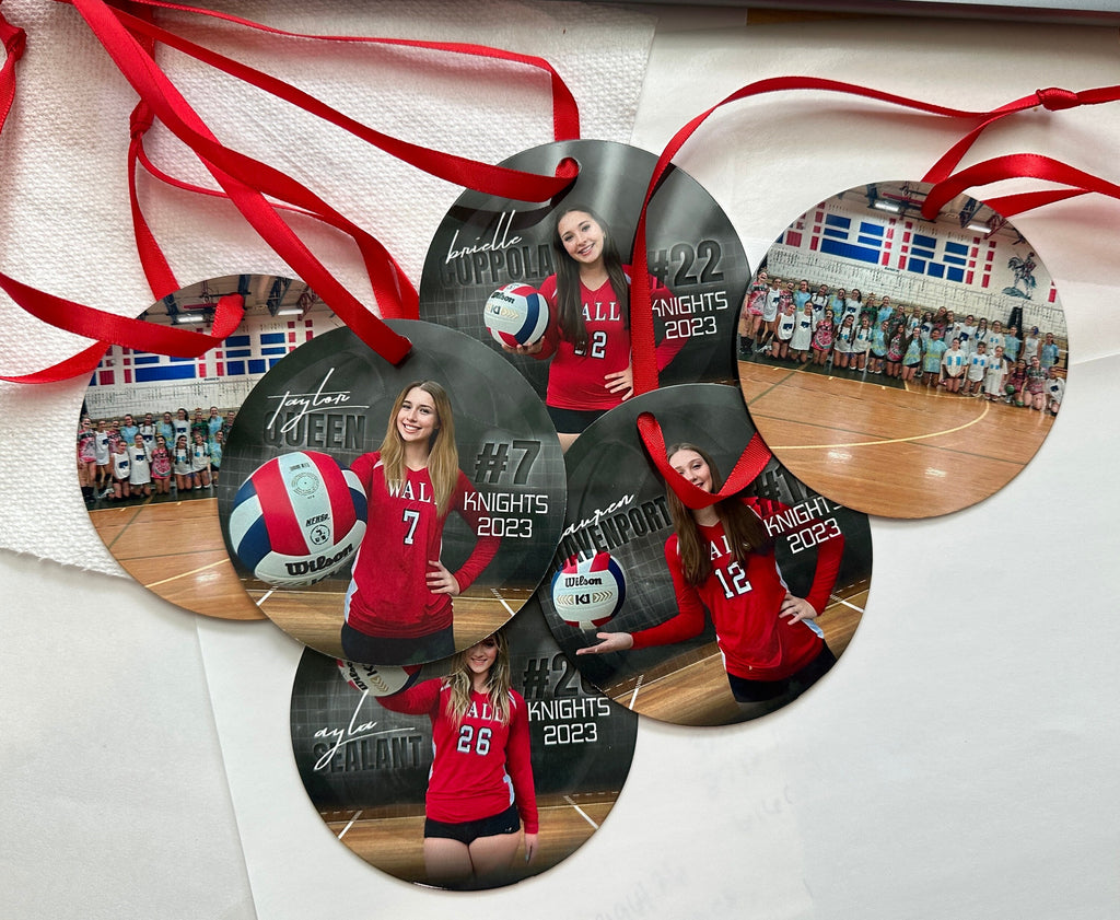 Personalized Volleyball Ornament, Team Player Gift