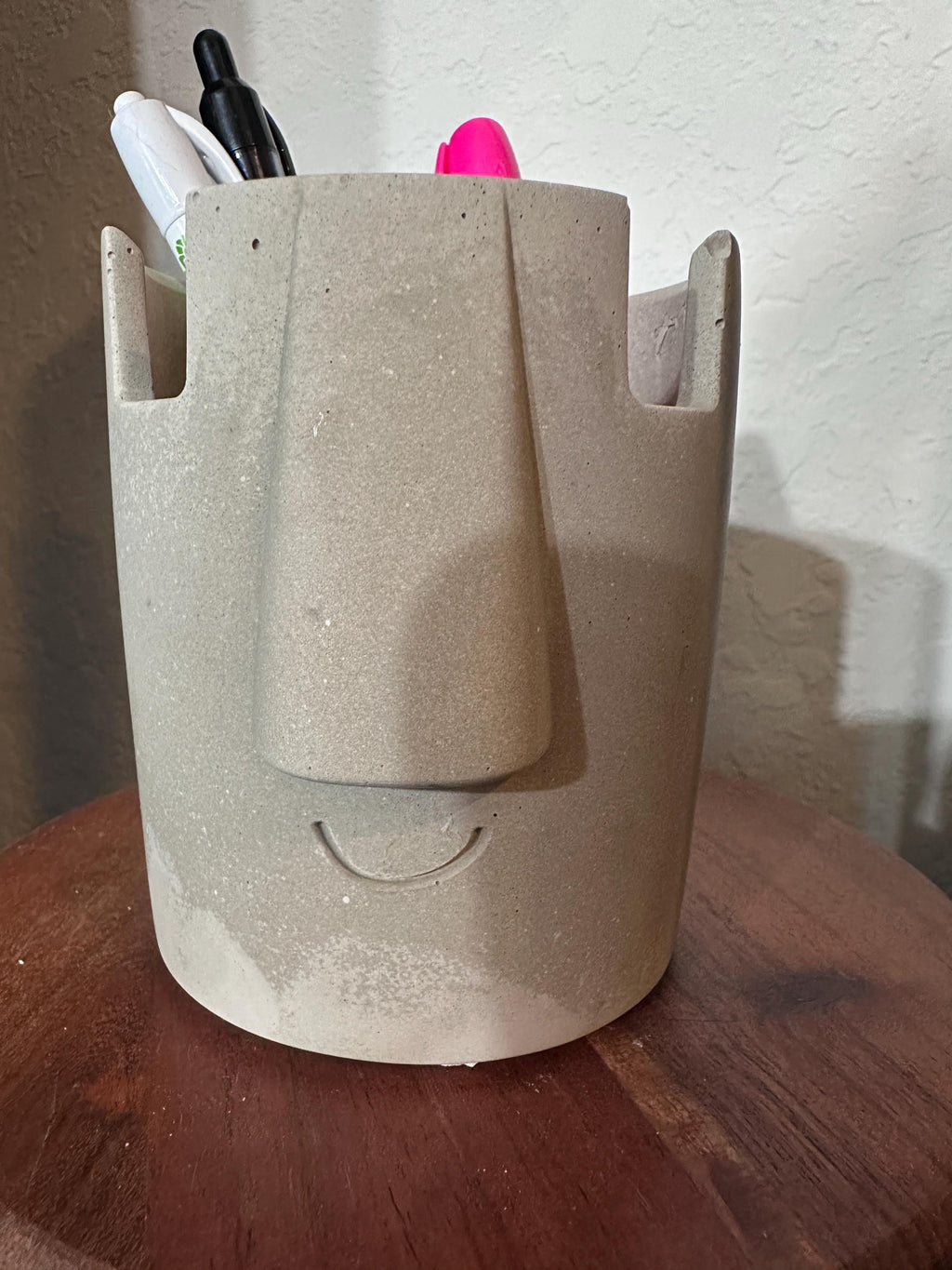 Pen and Glasses Holder, Concrete Desk Organizer, Eyeglass Holder, Office Pen Holder, Unique Desk Decor, Teacher Gift
