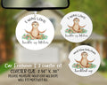 Funny Sloth Car Freshener & Coaster Set - Buckle Up Bitches