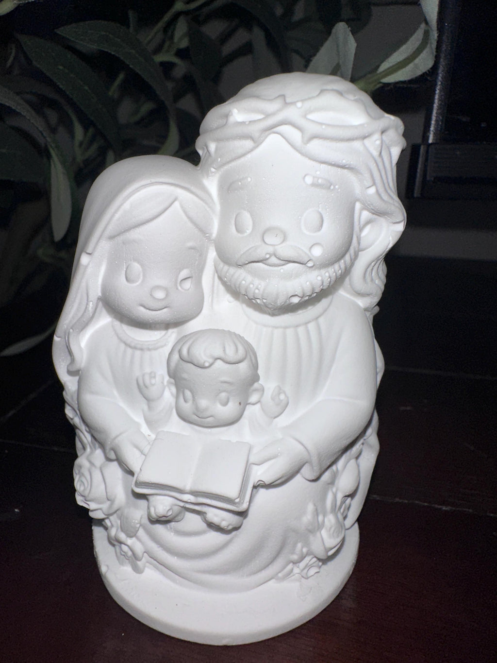 Paint Your Own Holy Family Figurine Kit, Ceramic Resin Nativity Craft, Religious Coloring Kit, DIY Christian Gift, Family Craft Activity