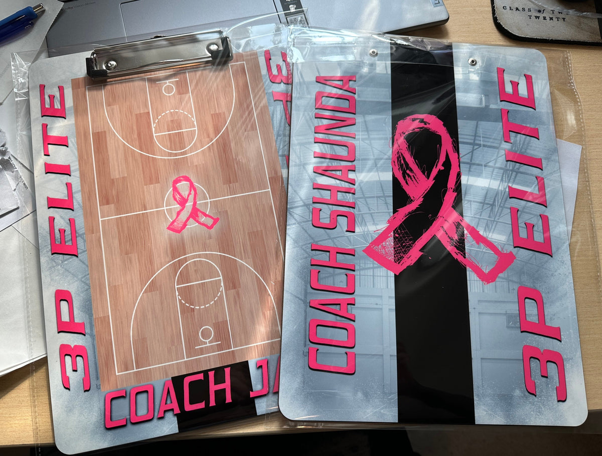 Custom Double Sided Sports Metal Clipboard | Personalized Coach Clipboard | Team Gift