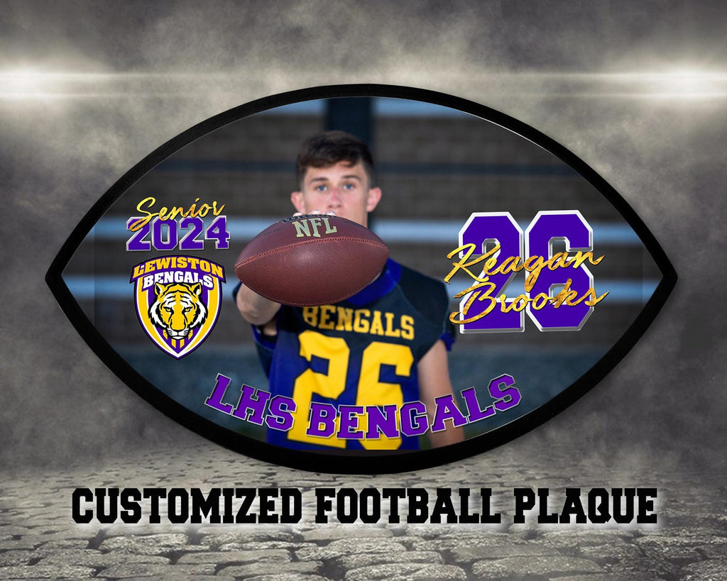 Personalized Football Coach Gift, Custom Football Team Photo Plaque, Coach Appreciation Gift, End of Season Team Gift, senior plaque