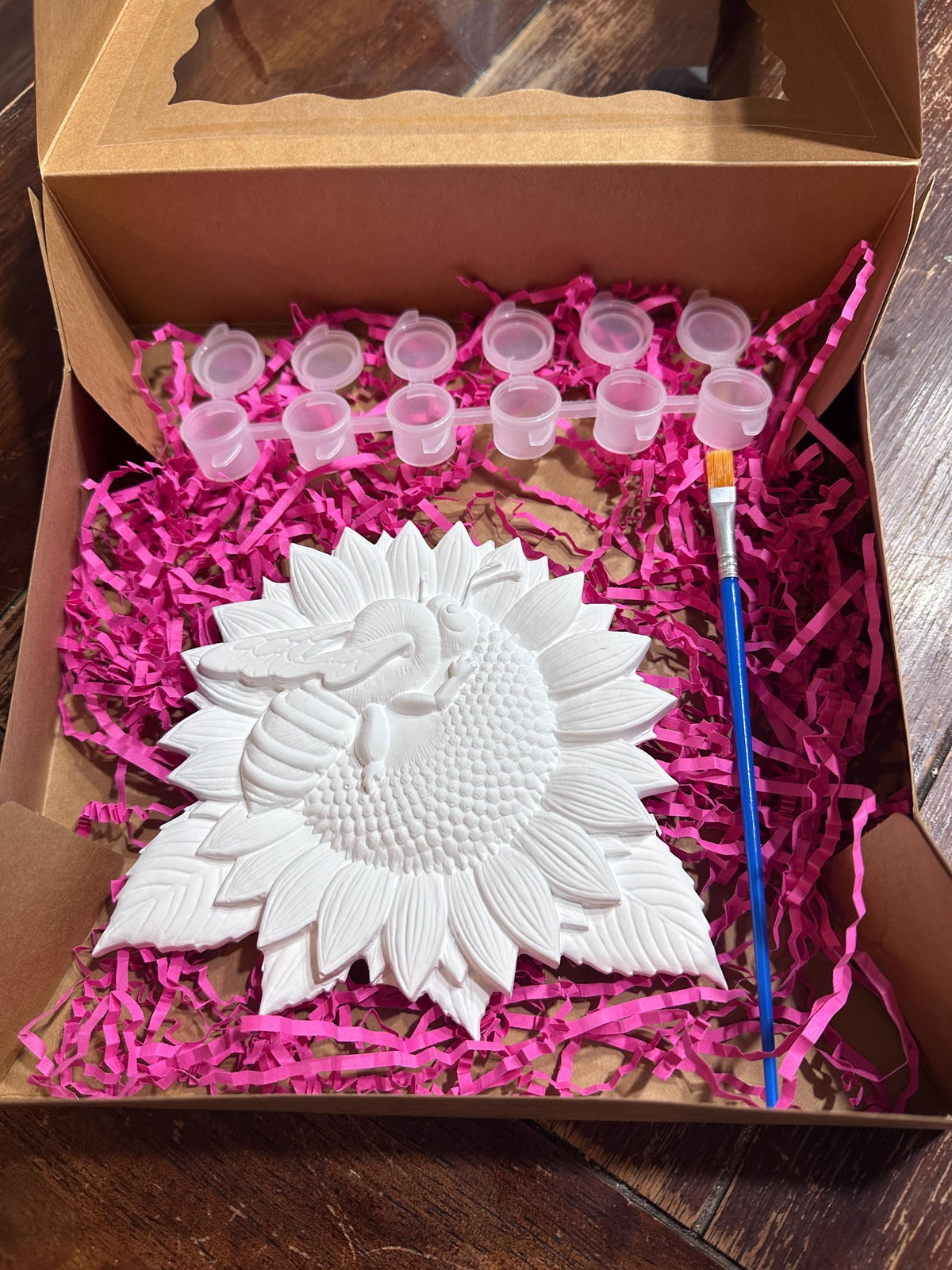 Bee & Sunflower Ceramic Painting Kit, Paint Your Own Craft