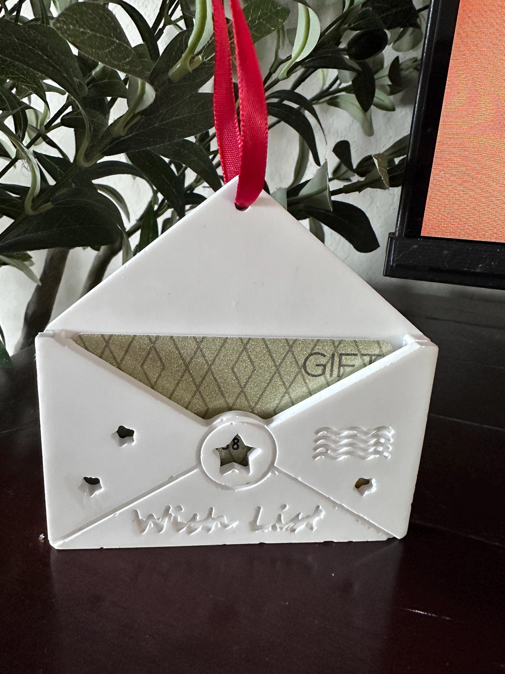 Paint Your Own Money Gift Envelope Holder Ornament, Ceramic Resin Money Holder, DIY Gift Card Holder, Cash Gift Holder, Christmas Ornament