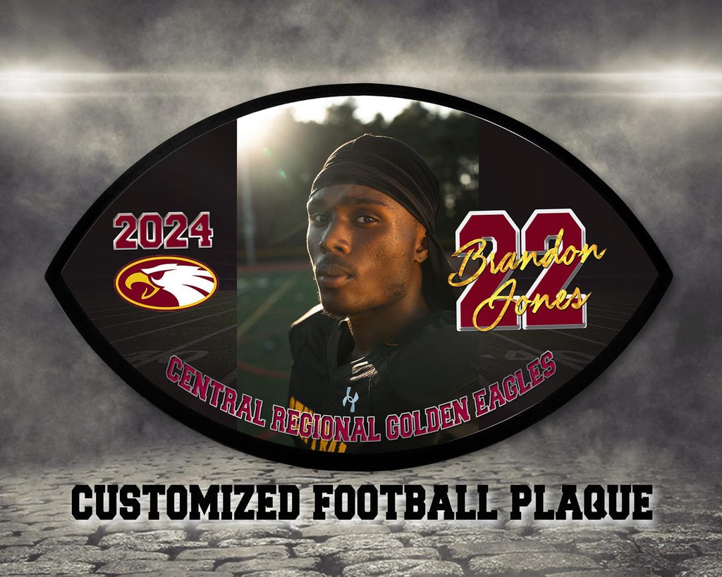 Personalized Football Coach Gift, Custom Football Team Photo Plaque, Coach Appreciation Gift, End of Season Team Gift, senior plaque