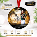 Personalized Softball Photo Ornament, Custom Senior Softball Gift, Senior Night Keepsake, Softball Player Christmas Ornament, Team Gift