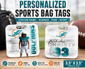 Personalized Sports Bag Tag, Custom Athlete Luggage Tag, Team Name & Number, 3.5 Inch