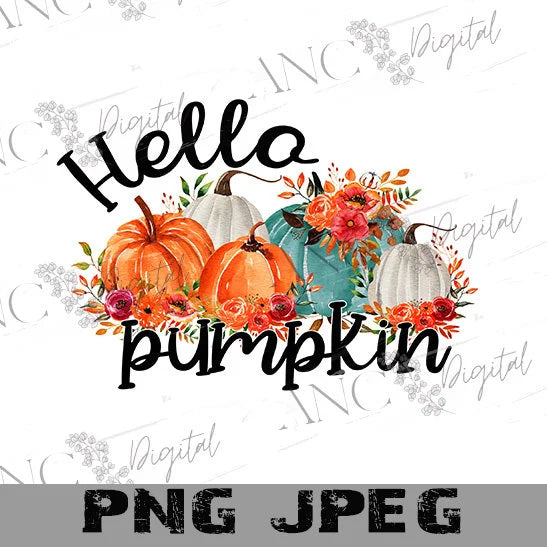 Hello Pumpkin  Door Mat Sublimation design, Front Door welcome mat, Sublimation Design. creates great welcome home gifts. PNG file