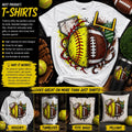Half Softball Half Football Sublimation PNG | Sports Mom Design | Softball Football Mom PNG | Double Sport PNG