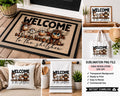 Welcome to the Shitshow PNG, Funny Farmhouse Sublimation Design, Cow Chicken Sheep Horse PNG