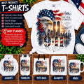 9/11 Never Forget Sublimation PNG, September 11 Memorial Shirt Design, American Flag Eagle PNG, Twin Towers Tribute Digital Download
