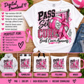 Volleyball Breast Cancer Awareness PNG, Pass Set Cure Volleyball Sublimation Design, Pink Out Volleyball Shirt, Cancer Awareness Digital