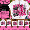 Volleyball Breast Cancer Awareness PNG, Pass Set Cure PNG, Pink Out Volleyball Sublimation, Breast Cancer Ribbon Digital Download