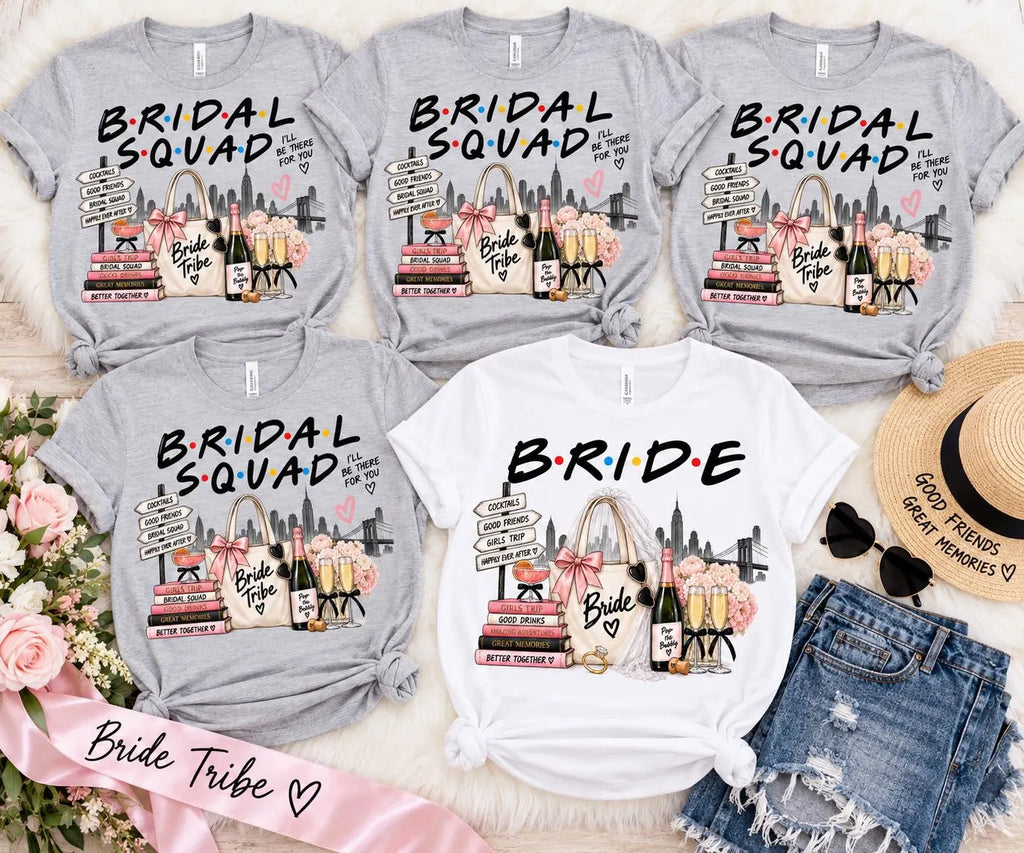 Bridal Squad PNG, Bride PNG, Bachelorette Party Shirt Design, Bride Tribe, Bridal Party Sublimation, Wedding Shirt, NYC Girls Trip