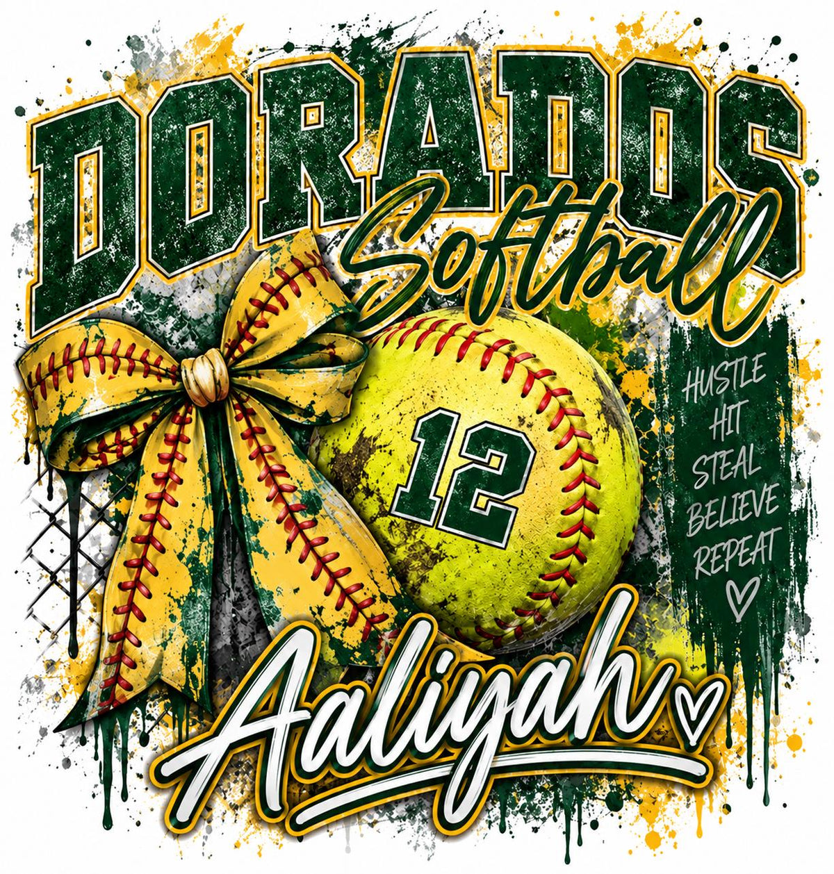 Custom Softball Digital Download, Personalized Team Shirt PNG, Softball Player Name Number Design, Customized Digital Download