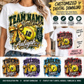 Custom Softball Digital Download, Personalized Team Shirt PNG, Softball Player Name Number Design, Customized Digital Download