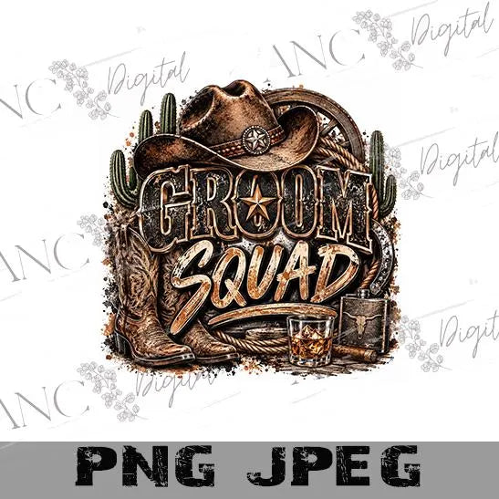 Last Rodeo Groom & Groom Squad PNG Bundle | Western Bachelor Party PNG | Cowboy Groom Sublimation | Groomsmen Digital Download