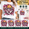 Personalized Breast Cancer Softball PNG | Custom Team Name, Player Name & Number | Breast Cancer Awareness Softball | Digital Download