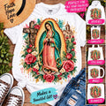 Virgen de Guadalupe PNG, Our Lady of Guadalupe Sublimation, Catholic, Mexican PNG, Guadalupe PNG, Religious Sublimation Design