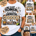 Alcohol Is a Solution PNG, Funny Chemistry PNG, Grunge Sublimation Design, Alcohol PNG, Drinking Humor shirt png