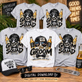 Groom & Groom Squad Sublimation PNG Bundle, Bachelor Party Shirt Design, Groom Shirt PNG, Groomsmen Digital Download, Wedding Party PNG