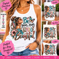Be Your Own Kind of Beautiful PNG, Inspirational Woman Sublimation Design, Butterfly Leopard Print PNG, Empowering Quote Digital Download