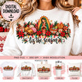 Mexican Christmas PNG, Tis the Season Sublimation Design, Virgin of Guadalupe PNG, Tamales Churros Pan Dulce Holiday PNG