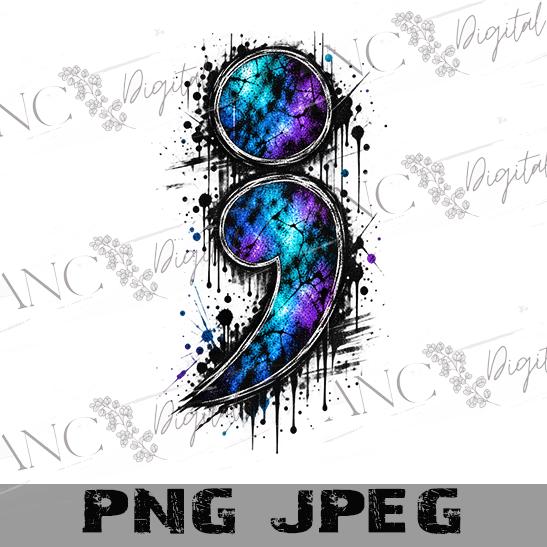 988 Suicide Awareness PNG, 988 Call or Text Sublimation, Mental Health Semicolon PNG, You Are Not Alone Shirt Design, Crisis Hotline PNG