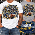 Wildcats Football PNG, Wildcats Sublimation Design, Football Mom Shirt PNG, Wildcat Mascot PNG, School Spirit Digital Download