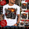 Biker Sublimation PNG, Motorcycle Skull PNG, Motorcycle Shirt Design, Biker PNG, Skull Motorcycle Digital Download