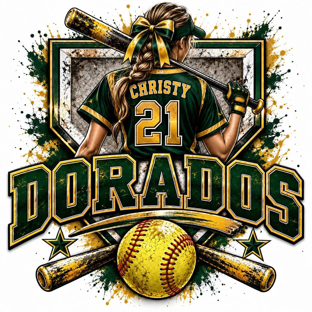 Custom Softball Digital Design | Personalized Softball PNG | Team Name Player Name Number | Softball Sublimation Design