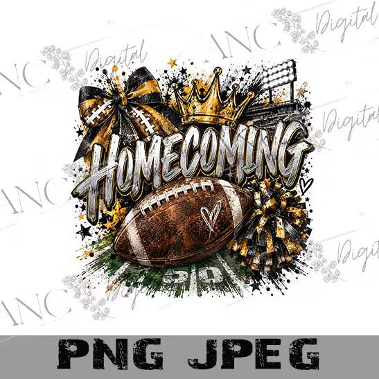 Football Homecoming PNG, Homecoming Football Sublimation Design, School Spirit PNG, Cheerleader Football PNG, Game Day Shirt Design