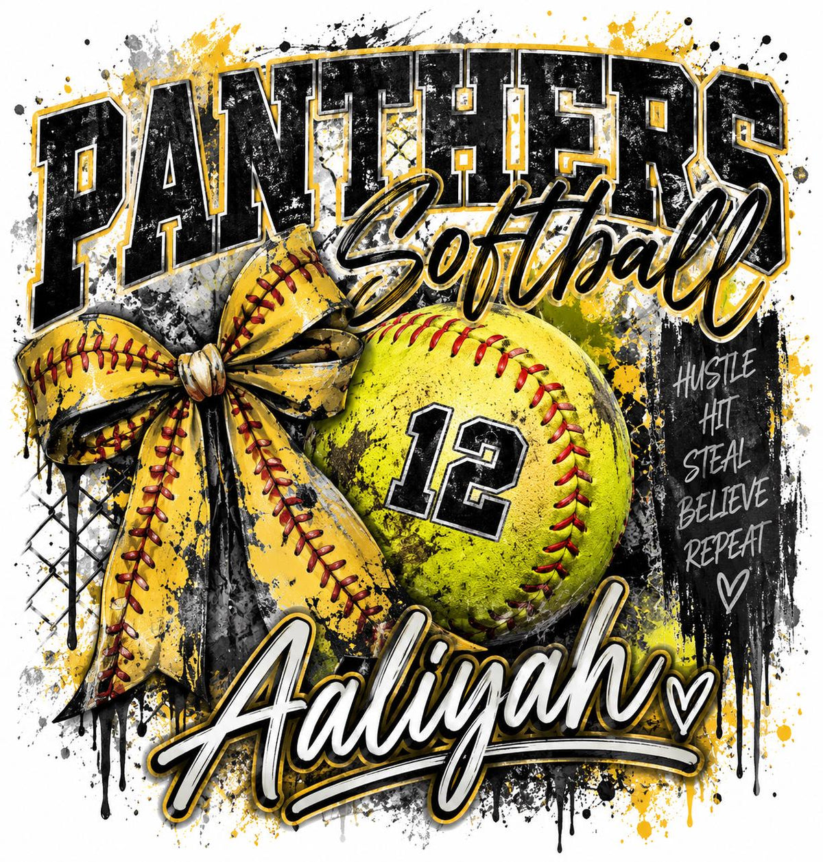 Custom Softball Digital Download, Personalized Team Shirt PNG, Softball Player Name Number Design, Customized Digital Download