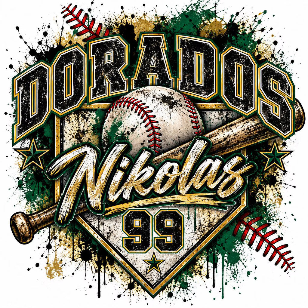 Custom Baseball Digital Design | Personalized Baseball PNG | Team Name Player Name Number | Baseball Sublimation Design