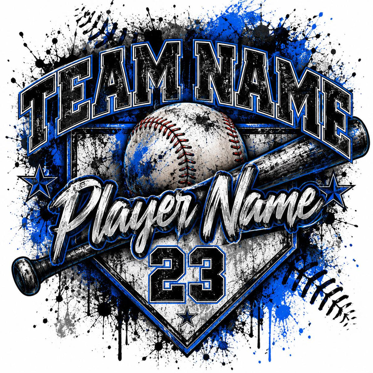 Custom Baseball Digital Design | Personalized Baseball PNG | Team Name Player Name Number | Baseball Sublimation Design