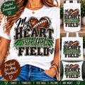 My Heart Is on That Field PNG, Football Sublimation Design, Game Day PNG, Football Mom Shirt Design, Sports PNG, Instant Download