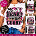 My Heart Is on That Court Volleyball PNG | Volleyball Mom Sublimation Design | Volleyball Heart PNG | Game Day Digital Download | Sports Mom