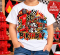 1st Birthday Firefighter Sublimation PNG | Fire Truck Birthday Design | First Birthday Boy PNG | Firefighter Puppy Digital Download