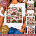 Merry Christmas PNG | Christmas Collage Sublimation Design | Santa Snowman Gingerbread Christmas PNG | Holiday Digital Download