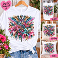 Nurse Emblem PNG, Floral Medical Sublimation Design, Colorful Caduceus PNG, Nurse Sublimation, Healthcare Worker Digital Download