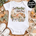 Just Moved Out of Mom’s Place PNG | Got My Own Crib Baby PNG | Funny Newborn Sublimation | Baby Boy Onesie Design | Digital Download