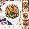 Jesus Virgin Mary San Judas Tadeo PNG, Holy Family Catholic Sublimation Design, Religious Christian PNG, Saint Jude Digital Download