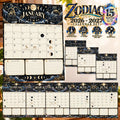 2026-2027 Zodiac Calendar Printable | Astrology Monthly Planner | Moon Phase Calendar | Digital Download Celestial Zodiac Planner