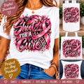 Shoot for a Cure Basketball PNG, Breast Cancer Awareness PNG, Pink Ribbon Basketball Sublimation, October Sports Digital Download