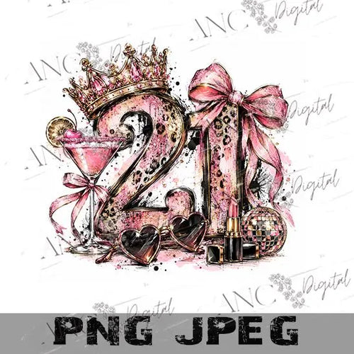 21st Birthday Sublimation PNG, 21 Birthday Girl Design, Pink Leopard Birthday PNG, Finally 21 Digital Download, Birthday Shirt Design