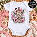 Cute Giraffe Sublimation PNG, Hi Giraffe Digital Download, Pink Floral Giraffe Design, Pencil Sketch PNG, Baby Giraffe Shirt Graphic