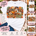 Hello Fall Sublimation PNG, Fall Football Pumpkin Turkey Halloween Design, Autumn Ghost PNG, Thanksgiving Sublimation, Fall Shirt Design