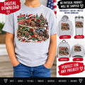 Christmas Monster Truck PNG, Santa Monster Truck Sublimation, Boys Christmas PNG, Holiday Truck Design, Monster Truck Digital Download