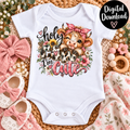 Holy Cow I’m Cute PNG, Cute Highland Cow Sublimation, Baby Cow PNG, Western Cowgirl Design, Pink Cow Digital Download