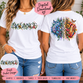 Mental Health Brain & Heart Sublimation Bundle PNG, Balance Design, Watercolor Anatomy Art, Mental Wellness PNG